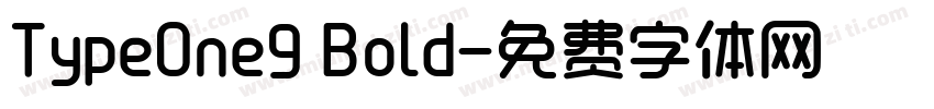 TypeOne9 Bold字体转换